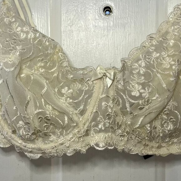 Panache Venus Woman's Lace Underwire Bride Sexy Super Bra Sz 34E - Picture 4 of 6
